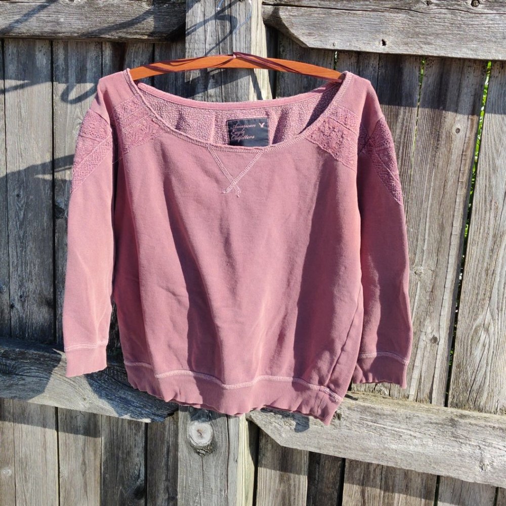 American eagle pink sweater Med